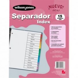 SEPARADOR ACCO WILSON JONES C/15 P1365    *
